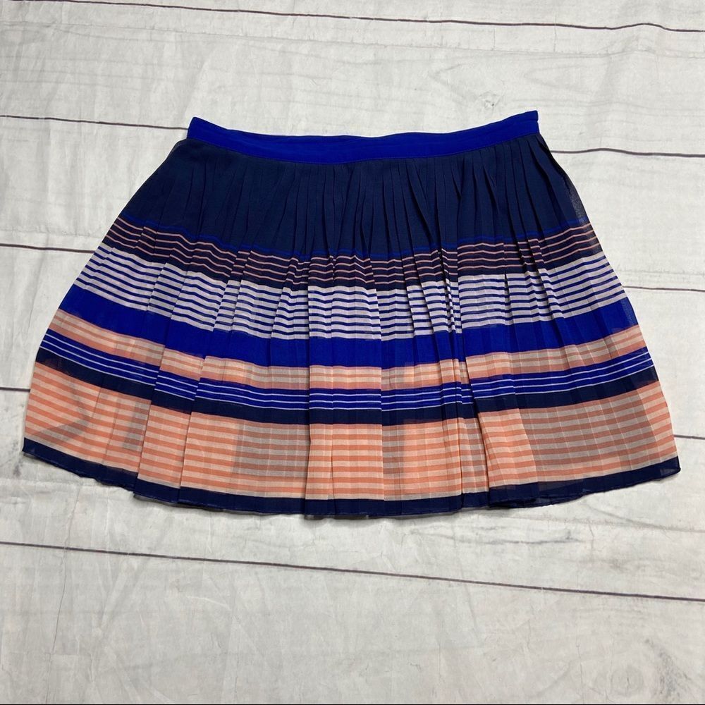 American Eagle pleated stripe skirt 10